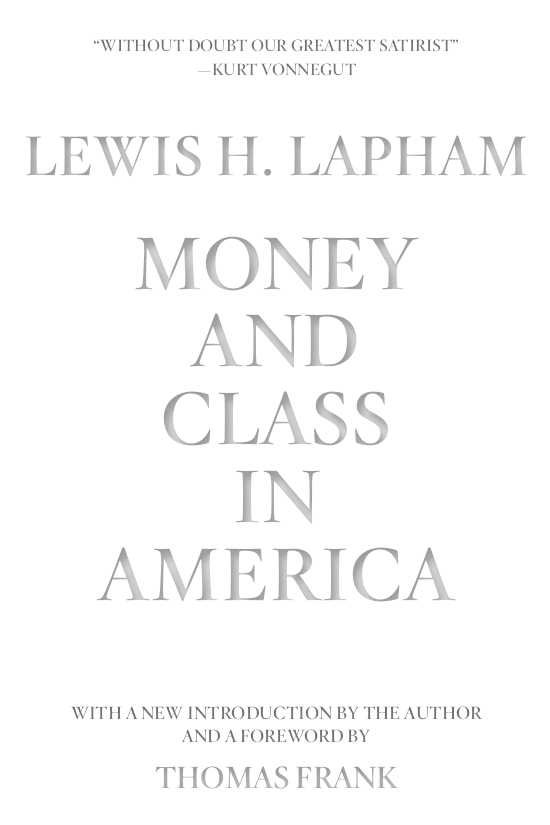 money and class in america cover